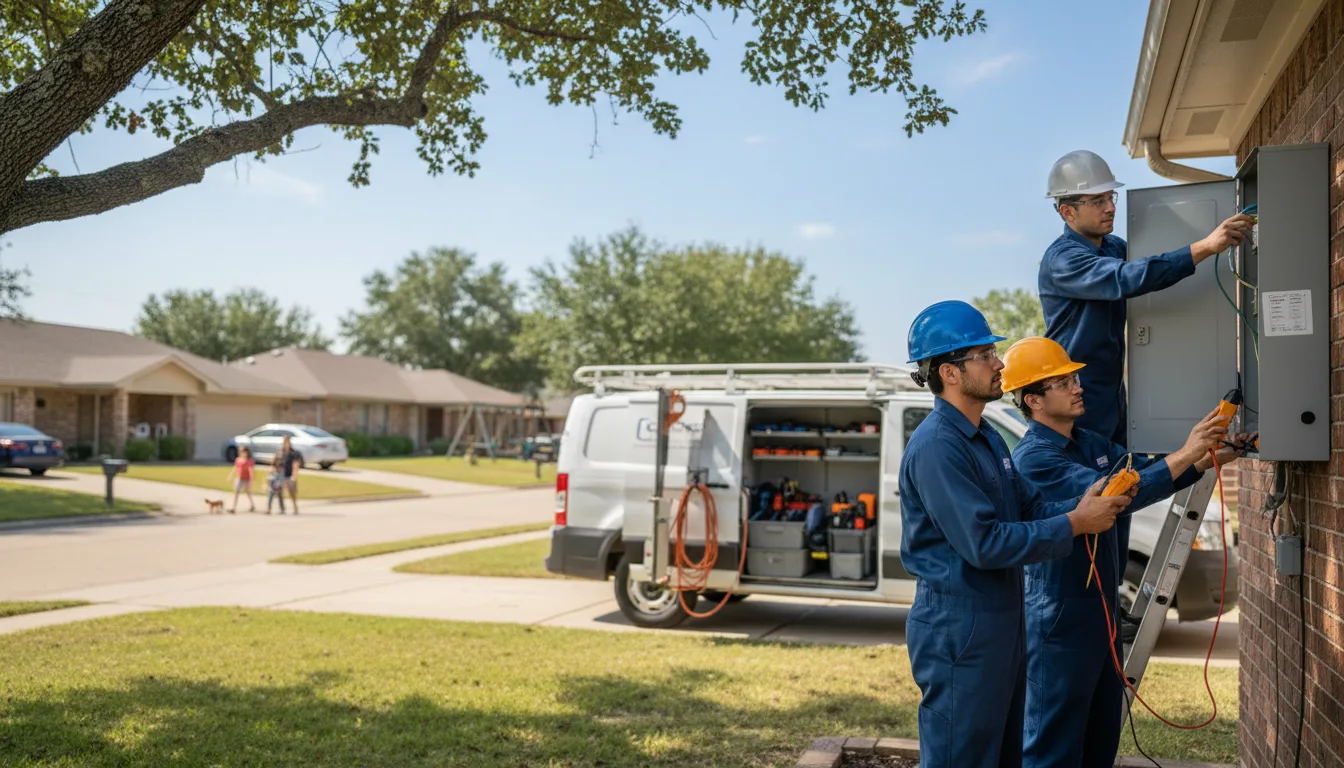 Certified electrician providing emergency electrical services in Dysart, IA